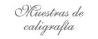 Muestras Caligrafias
